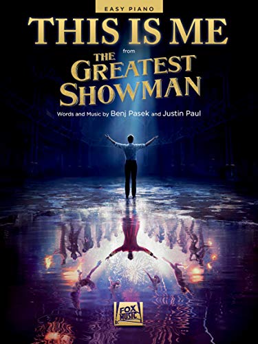 HAL LEONARD - This Is Me (von The Greatest Showman) - EASY Klavier Noten - Songtext - Notenblatt Single - 8 Seiten - Easy Piano Version - Enthält alle Songtexte - Gedruckt - A4 - braun von HAL LEONARD