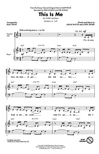 This is me (from Camp Rock) - Choir - CD von HAL LEONARD