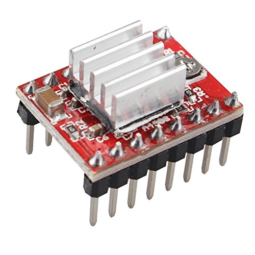 HALJIA A4988 Schrittmotor-Treibermodul mit Kühlkörper Kompatibel mit 3D-Drucker von HALJIA