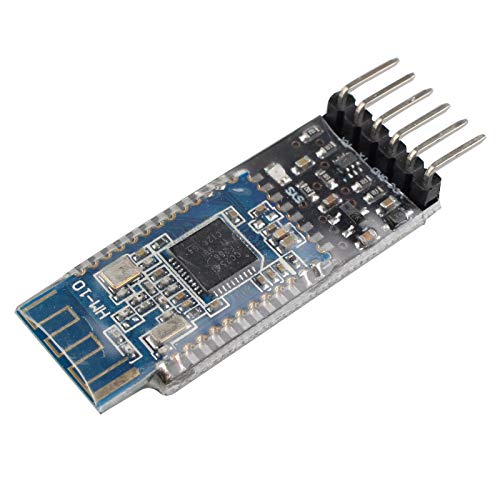 HALJIA HM-10 Bluetooth 4.0 UART Serielles Modul mit 6-poligem Basisboard mit Logikpegel-Konvertierung, kompatibel mit Arduino UNO R3 von HALJIA