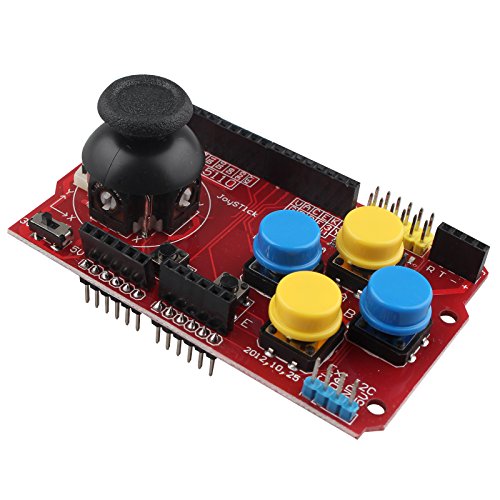 HALJIA Joystick Tastenblock Schilderweiterung Spieljoystick Simulationstastatur und Mausfunktion Kompatibel mit Arduino Nrf24l01 5110 LCD I2c IIC von HALJIA