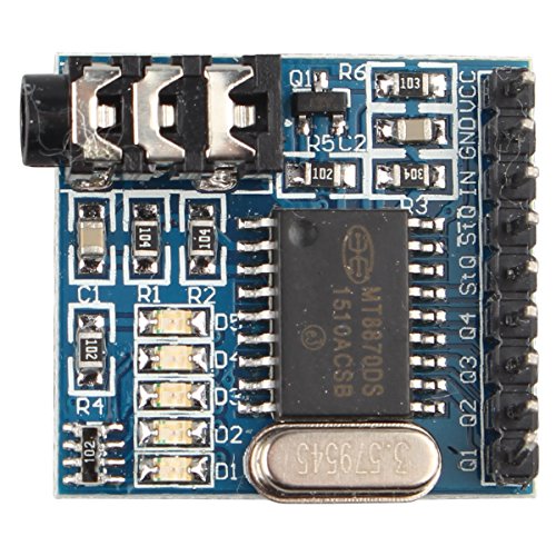 HALJIA MT8870 DTMF Sprachdekodierungsmodul Telefonmodul Audio-Decoder Sprachwahlsteuerungsmodul Kompatibel mit Arduino, Raspberry Pi, ARM MCU und mehr von HALJIA