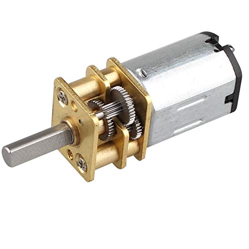 HALJIA N20 DC 12V 300RPM Mikro-Getriebemotor Geschwindigkeitsreduzierender Motor Mini Getriebe Motor Micro Speed Reduction Motor mit 2 Terminals für RC Auto Roboter Modell DIY Motor Spielzeug von HALJIA