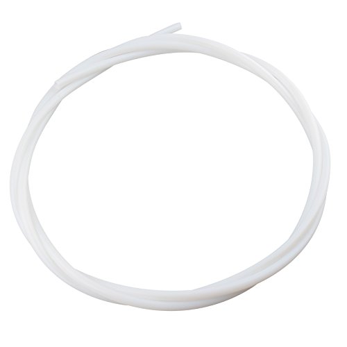 HALJIA PTFE Teflon Bowdenröhre 4,0 mm ID 6,0 mm OD für 3 mm Filament Kompatibel mit 3D-Drucker RepRap Rostock Kosselr (Weiß). von HALJIA