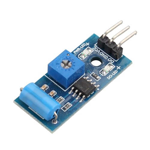 HALJIA SW-420 Vibrations-Sensor-Modul, Alarm-Sensor-Modul, Vibrationsschalter-Modul Bewegungsmelder-Modul Kompatibel mit Arduino Raspberry Pi, normal geschlossen von HALJIA