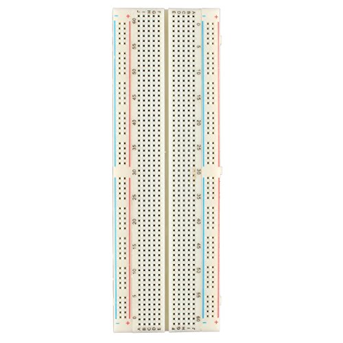 HALJIA Solderless Plug-in BreadBoard, 830 tie-Points, 2 Power Lanes, 200PTS, 16.5 x 5.4 x 0.85 cm Compatible with Arduino Raspberry Pi DIY Etc von HALJIA