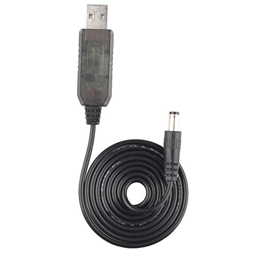 HALJIA USB zu DC Kabel 5V zu 9V DC Step-Up Power Modul Konverter Barrel Jack Männlich Power Kabel Adapter Plug Charge Netzteil 5,5 x 2,1mm für Bluetooth Lautsprecher/LED Leuchtmittel/Fan von HALJIA
