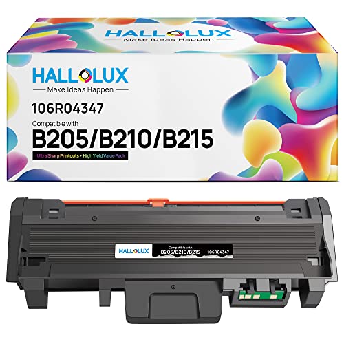 HALLOLUX Kompatibel Toner für Xerox B205 B210 B215 für Xerox B215DNI B205NI B210DNI B205MFP B215MFP (1 Schwarz, 106R04347 106R04346) von HALLOLUX