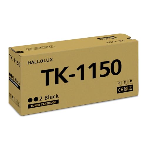 HALLOLUX TK1150 TK-1150 TK 1150 Toner als Ersatz für Kyocera TK1150 TK-1150 für Kyocera ECOSYS P2235dn P2235dw P2235 M2735 M2135 M2635 M2735dw M2135dn M2635dn (Schwarz,2er-Pack TK1150 TK-1150 TK 1150) von HALLOLUX