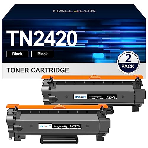TN2420 TN2410 Tonerkartusche Kompatible für Toner Brother MFC L2710DW MFC-L2710DN HL-L2350DW HL-L2375DW DCP-L2530DW HL-L2310D HL-L2370DN MFC-L2730DW für Brother TN-2420 TN-2410 (2 Schwarz) von HALLOLUX