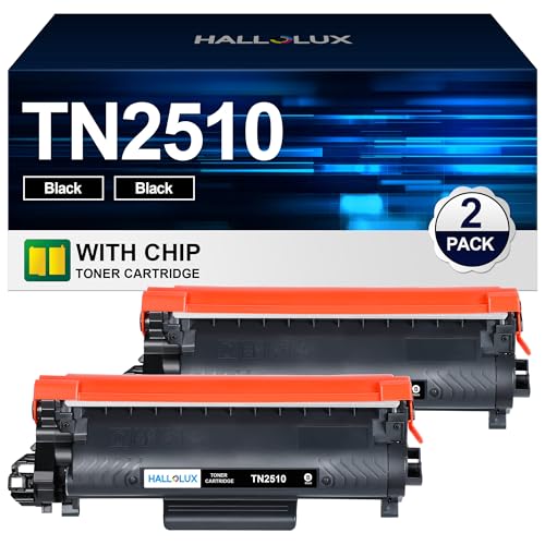 TN2510 Toner TN2510XL Toner Kompatibel für Brother TN2510 Toner TN-2510 XL für Brother HL-L2400DWE Toner MFC-L2835DW MFC-L2827DW MFC-L2800DW DCP-L2660DW DCP-L2620DW DCP-L2627DW MFC-L2860DW (2 Schwarz) von HALLOLUX