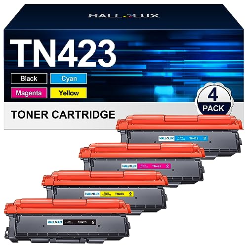 TN423 TN-423 Toner Kompatibel für Brother TN-423 Toner Multipack TN421 TN-421 für Brother MFC-L8690CDW Toner HL-L8260CDW DCP-L8410CDW HL-L8360CDW (1 Schwarz, 1 Cyan, 1 Magenta, 1 Gelb, 4er-Pack) von HALLOLUX