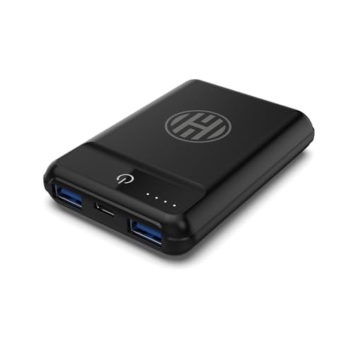 HALO 5k Power Bank - Tragbares Handy-Ladegerät - Power Bank mit bis zu 2 Ladungen - 2er Pack (Schwarz und Teal) von HALO