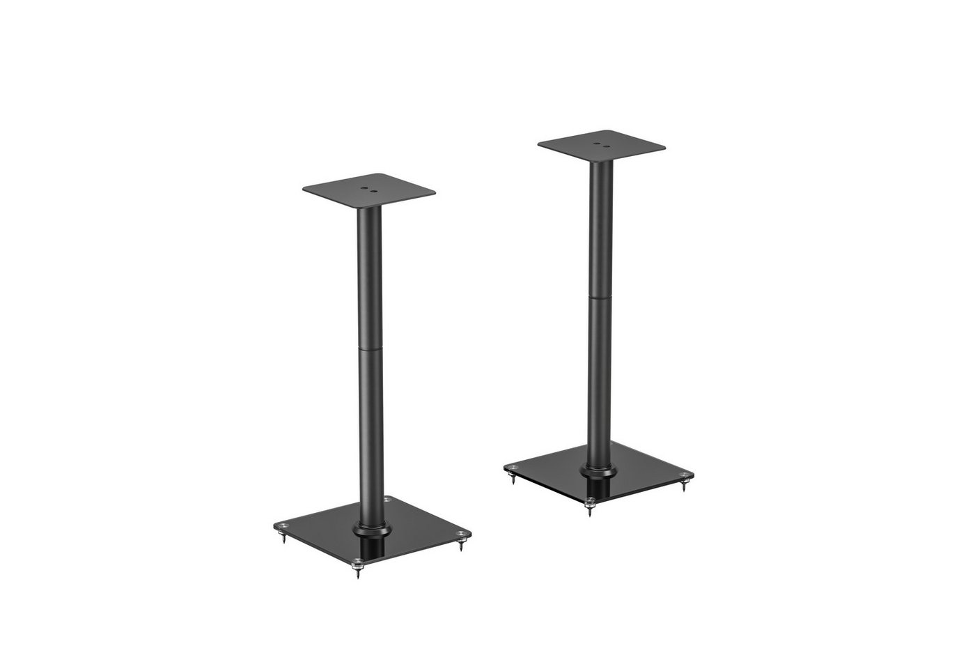 HALTERUNGSPROFI Lautsprecherständer LSTSL4-B, (Höhe 76,5cm, bis 25kg/Stück) von HALTERUNGSPROFI