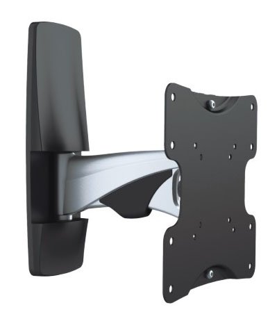 TV-Wandhalterung (ultraflache 43mm) schwenkbar, neigbar, vollbeweglich für LED TV-Geräte bis 37 Zoll auch 23, 27, 30, 32 Zoll Modell HALTERUNGSPROFI AL1 von HALTERUNGSPROFI