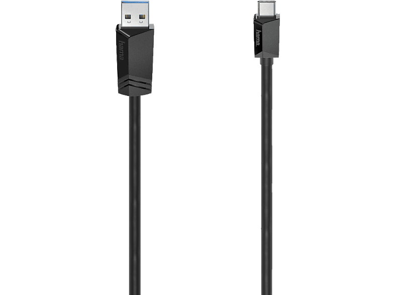 HAMA 0.75 m USB Typ-C Kabel, Schwarz von HAMA