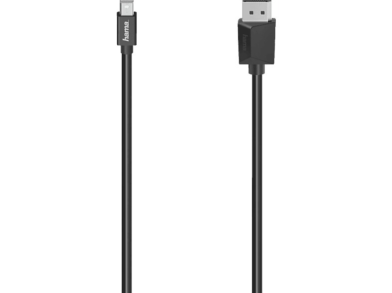 HAMA 1.5 m Mini-DisplayPort-Stecker auf DisplayPort-Stecker Kabel, Schwarz von HAMA