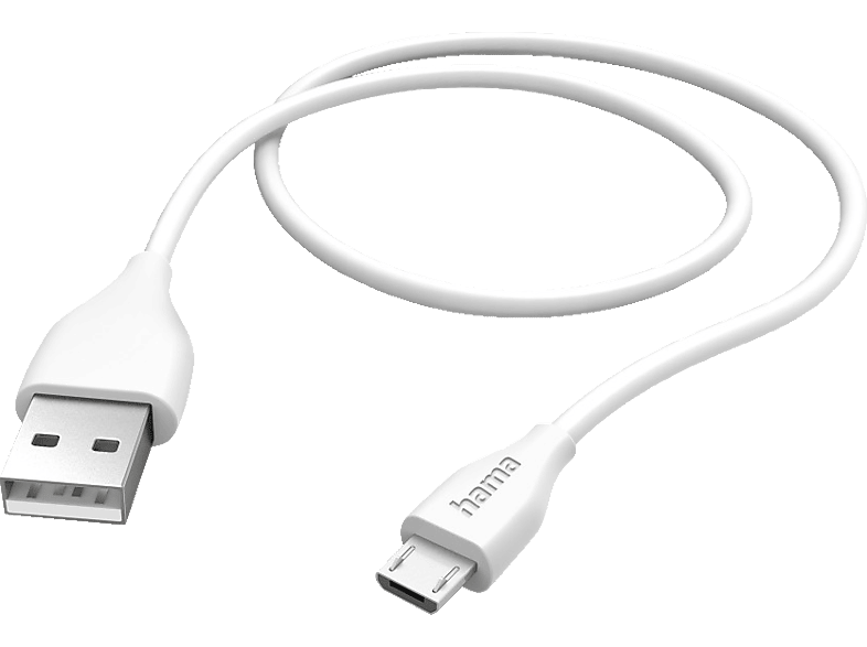 HAMA 1.5 m USB-A auf Micro-USB Ladekabel Universal, Weiß von HAMA