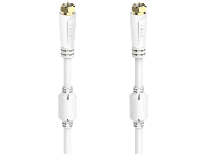 HAMA 100 dB, 1.5 m F-Stecker auf SAT-Anschlusskabel von HAMA