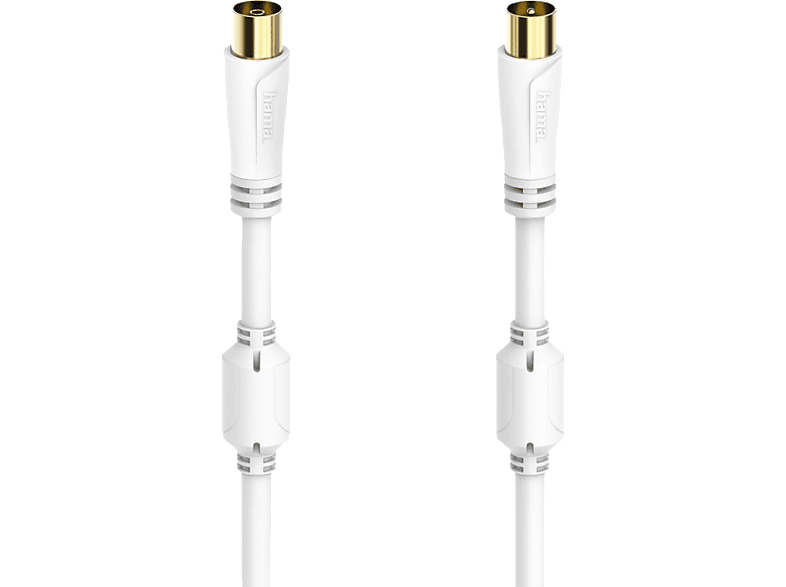 HAMA 100 dB, 10 m Koax-Stecker auf Koax-Kupplung Antennen-Kabel von HAMA