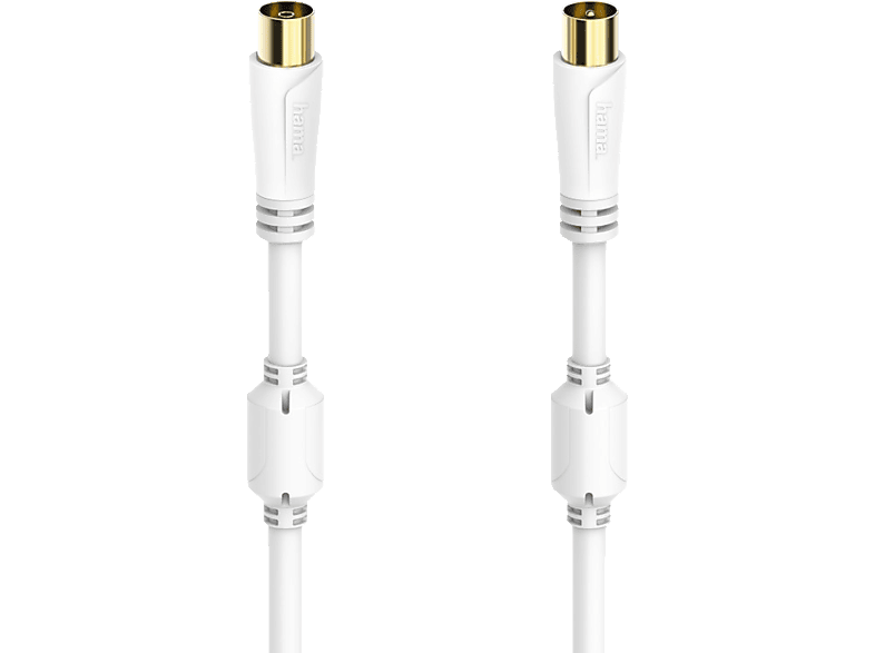 HAMA 100 dB, 7.5 m Koax-Stecker auf Koax-Kupplung Antennen-Kabel von HAMA