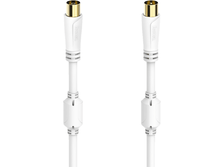 HAMA 100 dB, 7.5 m Koax-Stecker auf Koax-Kupplung Antennen-Kabel von HAMA