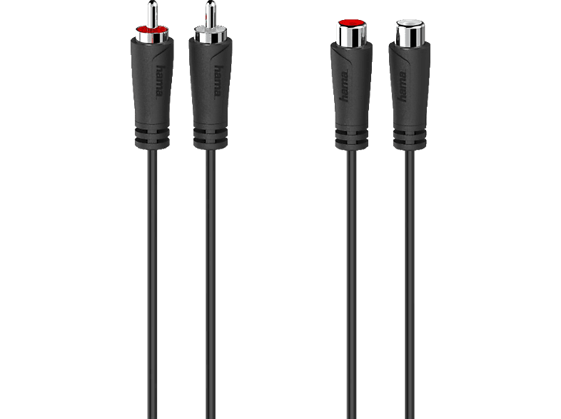 HAMA 2 Cinch-Stecker auf Cinch-Kupplungen, Verlängerungskabel, 5 m HAMA 2 Cinch-Stecker auf Cinch-Kupplungen, Verlängerungskabel, 5 m von HAMA
