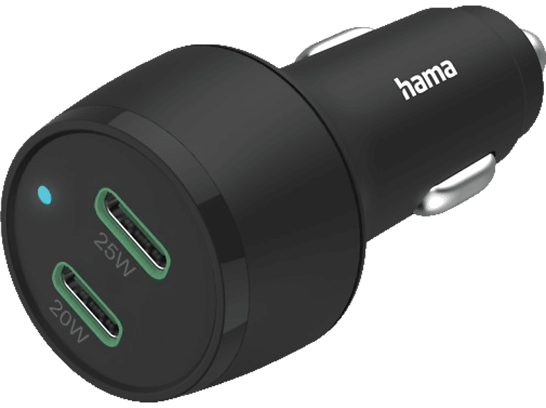 HAMA 2x USB-C PD/QC Kfz-Schnellladegerät Schwarz HAMA 2x USB-C PD/QC Kfz-Schnellladegerät Schwarz von HAMA