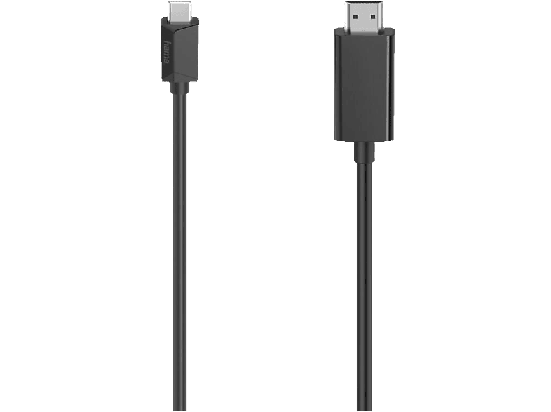 HAMA 3 m USB-C-Stecker auf HDMI-Stecker Video-Kabel, Schwarz von HAMA