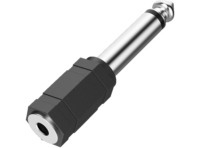 HAMA 3.5-mm-Klinken-Kupplung Mono auf 6.3-mm-Klinken-Stecker Mono, Kompaktadapter von HAMA