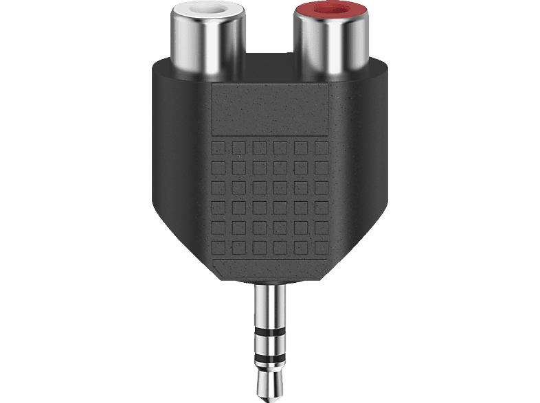 HAMA 3.5-mm-Klinken-Stecker Stereo auf 2x Cinch-Kupplung, Audio-Kurzadapter von HAMA