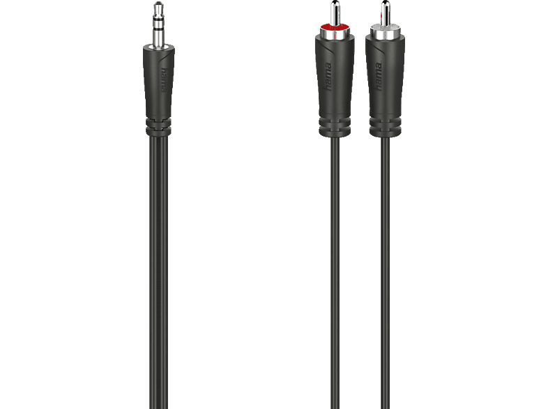HAMA 3.5-mm-Klinken-Stecker auf 2 Cinch-Stecker, Audio-Kabel, 1,5 m von HAMA