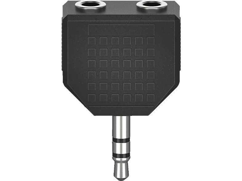 HAMA 3.5-mm-Klinken-Stecker auf 2 x 3.5-mm-Klinken-Kupplung, Audio-Adapter von HAMA