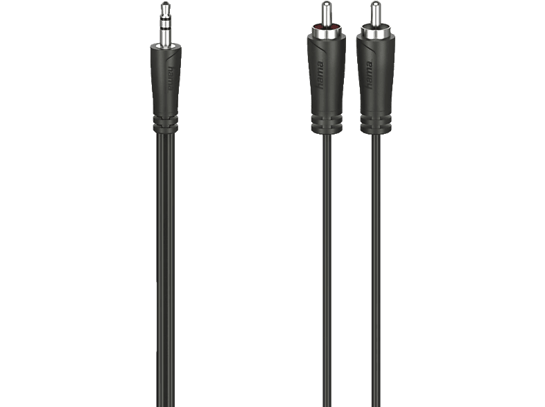 HAMA 3.5-mm-Klinken-Stecker auf 2x Cinch-Stecker, Audiokabel, 0,75 m von HAMA