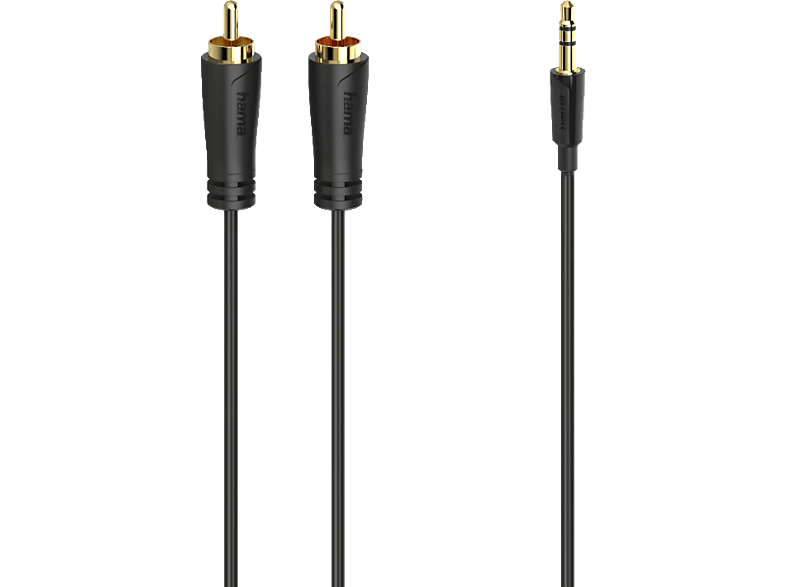 HAMA 3.5-mm-Klinken-Stecker auf 2x Cinch-Stecker, Audiokabel, 1,5 m von HAMA