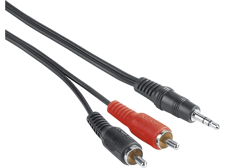 HAMA 3.5-mm-Klinken-Stecker auf 2x Cinch-Stecker, Audiokabel, 2 m von HAMA