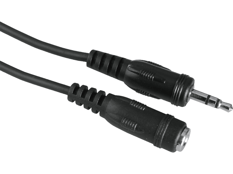 HAMA 3.5-mm-Klinken-Stecker auf 3.5-mm-Klinken-Kupplung, Audiokabel, 2,5 m von HAMA