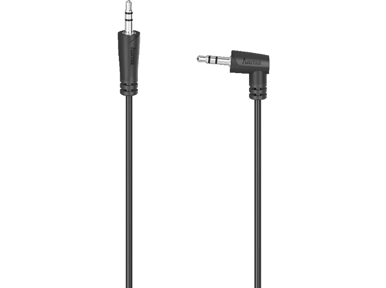 HAMA 3.5-mm-Klinken-Stecker gewinkelt auf 3.5-mm-Klinken-Stecker, Audio-Kabel, 1,5 m von HAMA