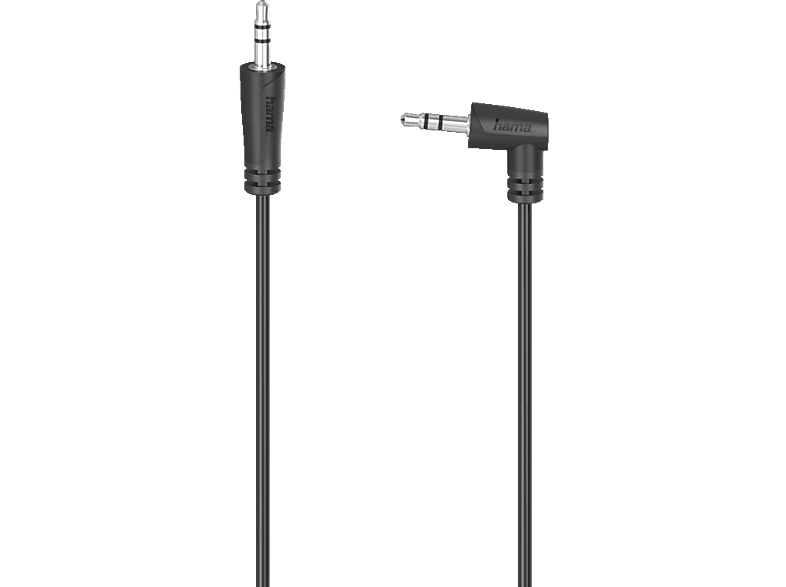 HAMA 3.5-mm-Klinken-Stecker gewinkelt auf 3.5-mm-Klinken-Stecker, Audio-Kabel, 1,5 m HAMA 3.5-mm-Klinken-Stecker gewinkelt auf 3.5-mm-Klinken-Stecker, Audio-Kabel, 1,5 m von HAMA