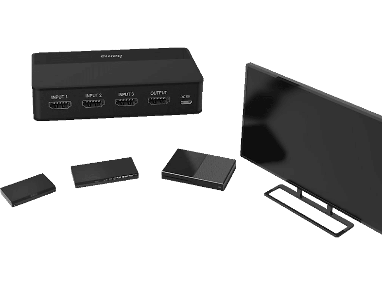 HAMA 4K, HDMI-Umschalter 3x1 HAMA 4K, HDMI-Umschalter 3x1 von HAMA