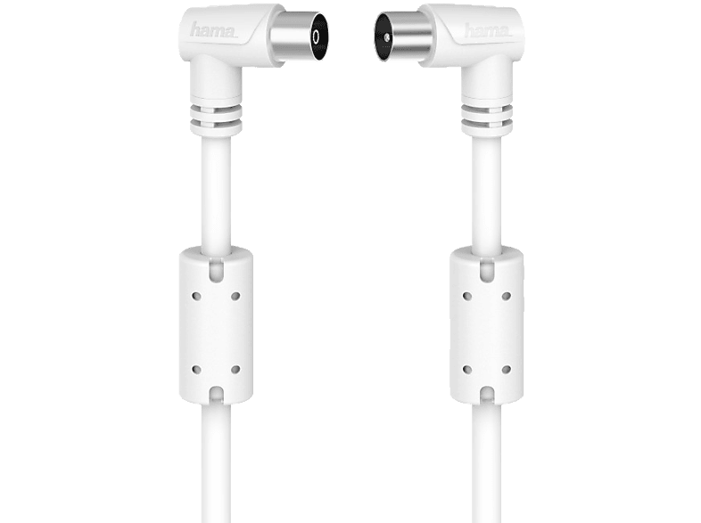 HAMA 5 m Koax-Stecker - Koax-Kupplung, 90° Antennenkabel HAMA 5 m Koax-Stecker - Koax-Kupplung, 90° Antennenkabel von HAMA