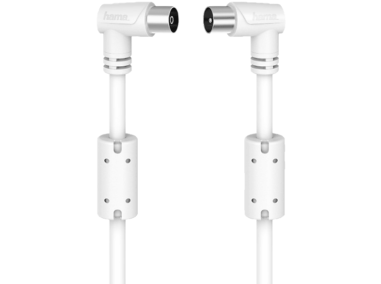 HAMA 5 m Koax-Stecker - Koax-Kupplung, 90° Antennenkabel von HAMA