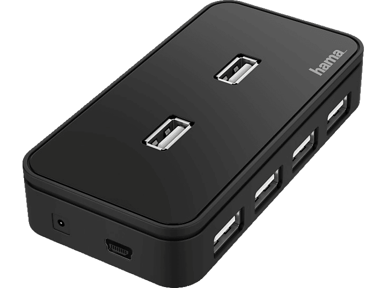 HAMA 7-fach, USB Hub, Schwarz HAMA 7-fach, USB Hub, Schwarz von HAMA