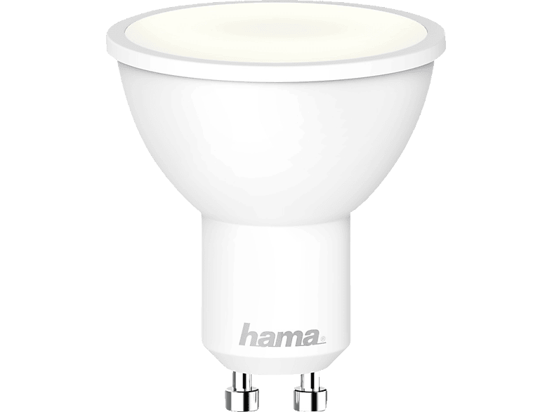 HAMA App und Sprachsteuerbare GU10 WLAN-LED - Lampe Warmweiß bis Tageslicht von HAMA