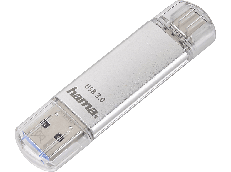 HAMA C-Laeta USB-Stick, 128 GB, 40 MB/s, Silber HAMA C-Laeta USB-Stick, 128 GB, 40 MB/s, Silber von HAMA