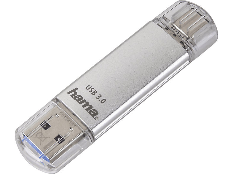 HAMA C-Laeta USB-Stick, 16 GB, 40 MB/s, Silber von HAMA