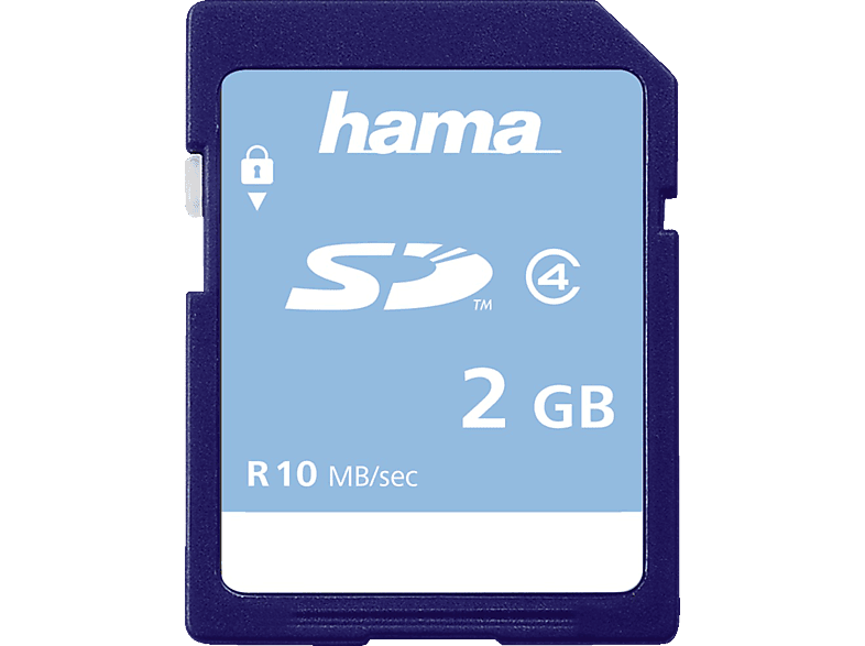 HAMA Class 4, SD Speicherkarte, 2 GB, 10 MB/s von HAMA