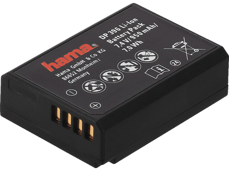 HAMA DP 396 Li-Ion Ersatzakku für Canon LP-E10, 7.4 Volt, 950 mAh HAMA DP 396 Li-Ion Ersatzakku für Canon LP-E10, 7.4 Volt, 950 mAh von HAMA