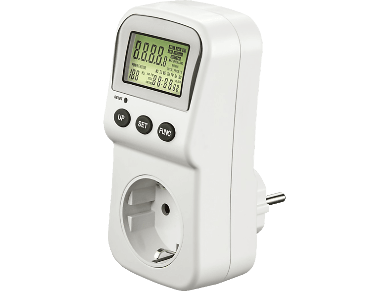 HAMA Digitaler Stromzähler für Steckdose, Energiekostenmessgerät von HAMA