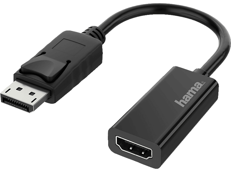 HAMA DisplayPort-Stecker auf HDMI™-Buchse Adapter, Schwarz von HAMA